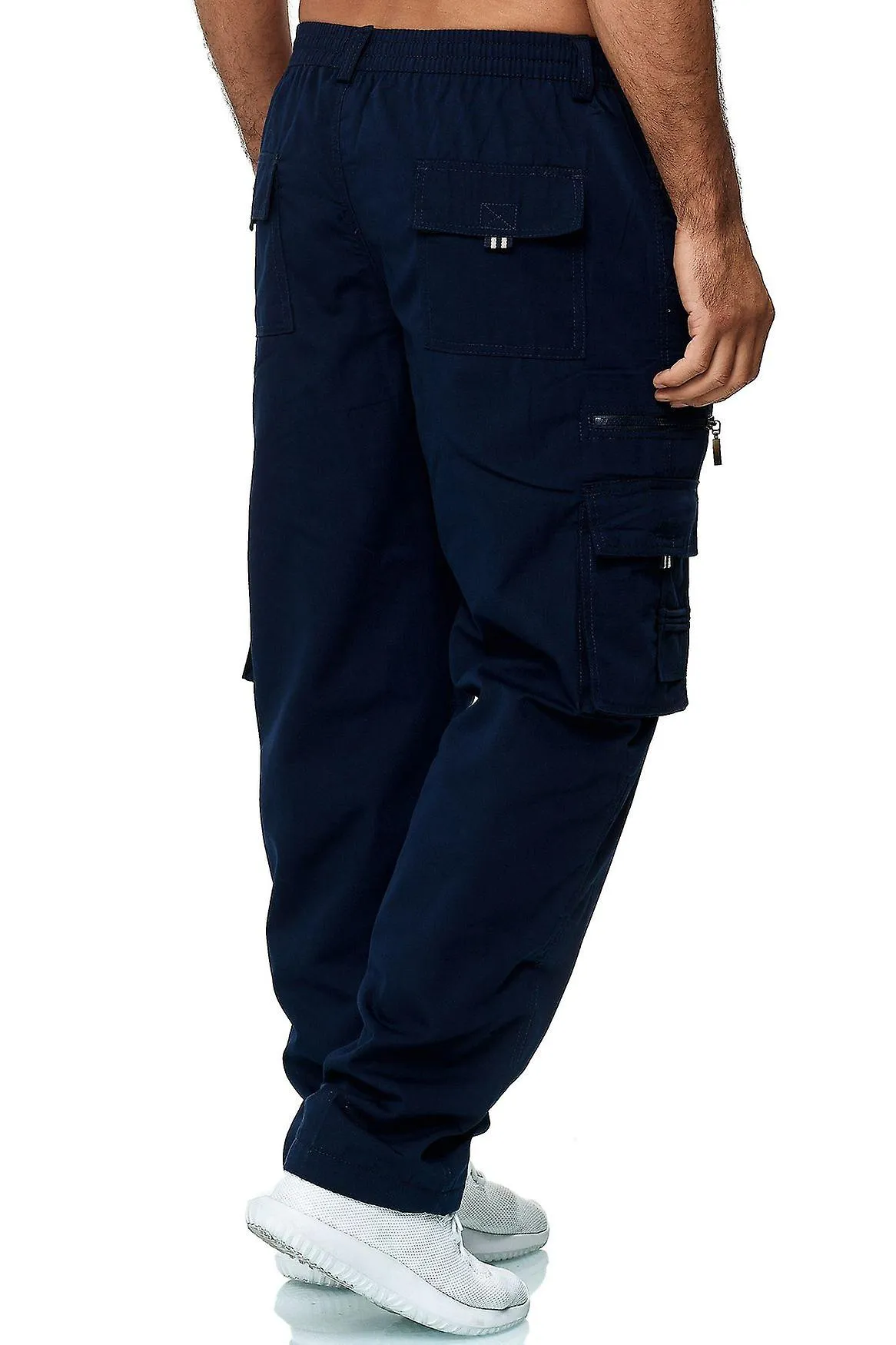 Herren Cargo Hose Outdoor Schlupfhose Sommer leichter Stoff Trekking Casual