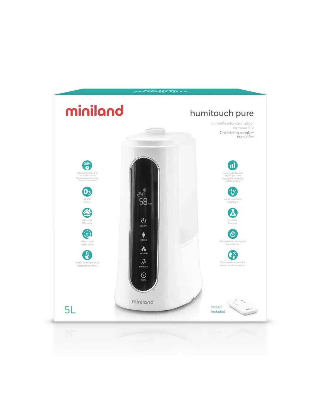 Humidificador Miniland humitouch pure