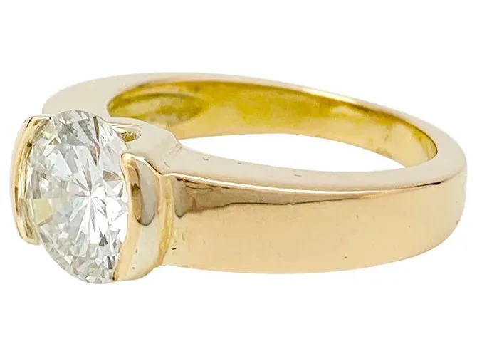 inconnue Anillo de oro amarillo, diamantes 2,09 cts G / VVS1. 