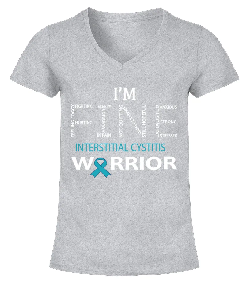interstitial cystitis /im Camiseta cuello pico Mujer