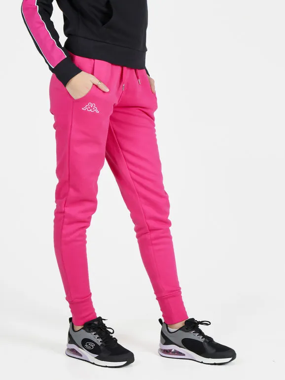 Kappa Pantalón deportivo de mujer con interior polar y puños.
