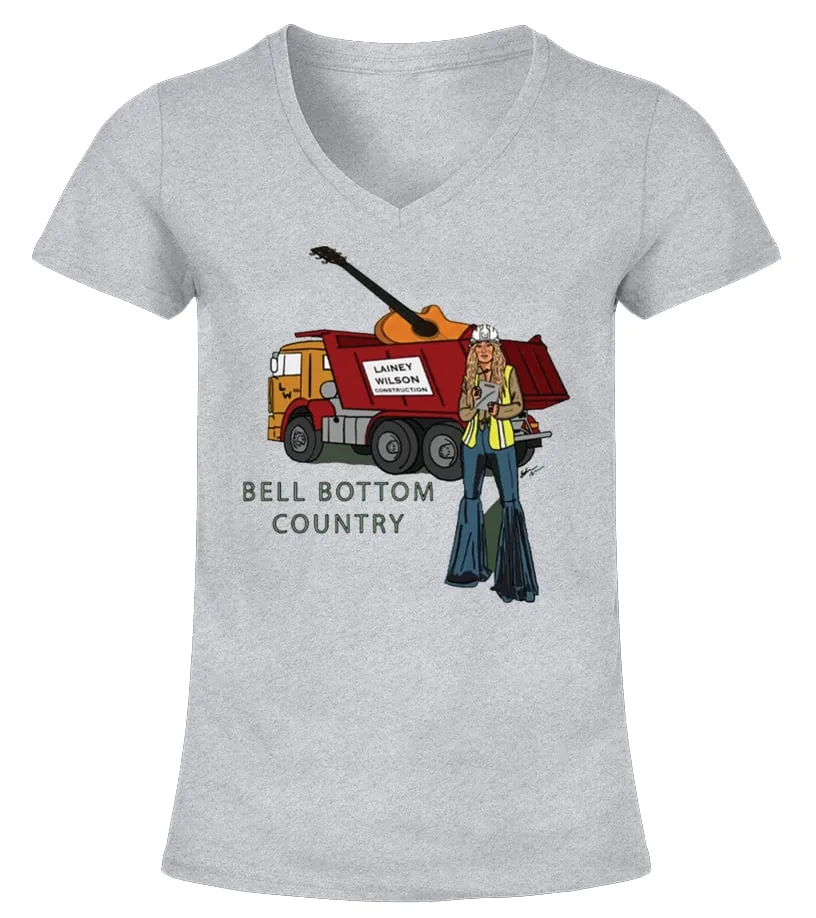 Lainey Wilson Merch Camiseta cuello pico Mujer