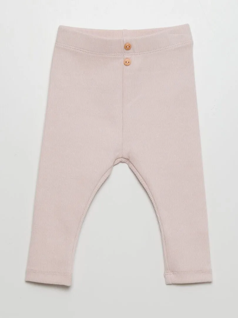 LEGGING LISO DE PUNTO DE CANALé  ROSA