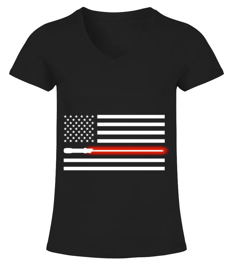 Light Saber Camiseta cuello pico Mujer