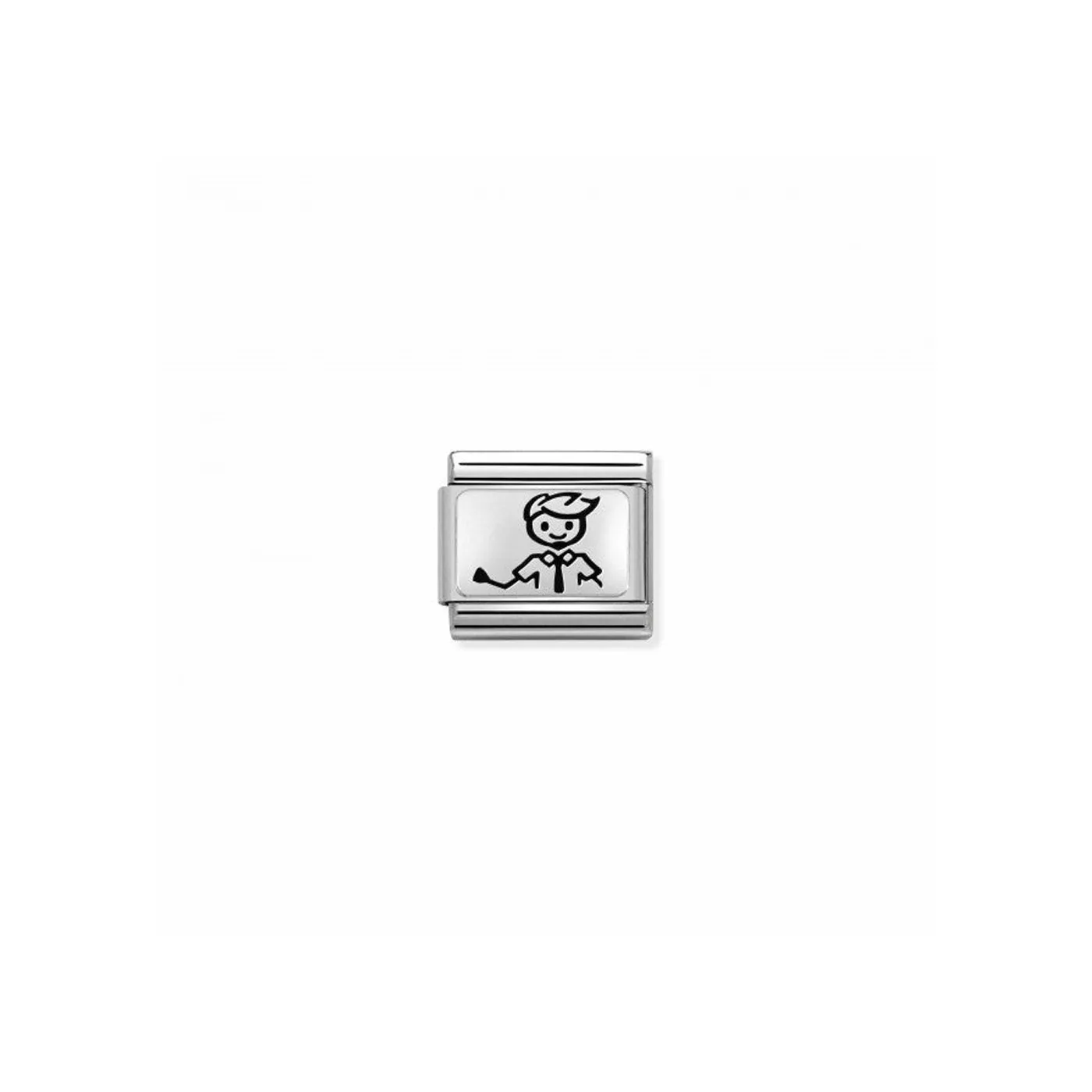Link Nomination Acero y Plata "papá" 330109 47