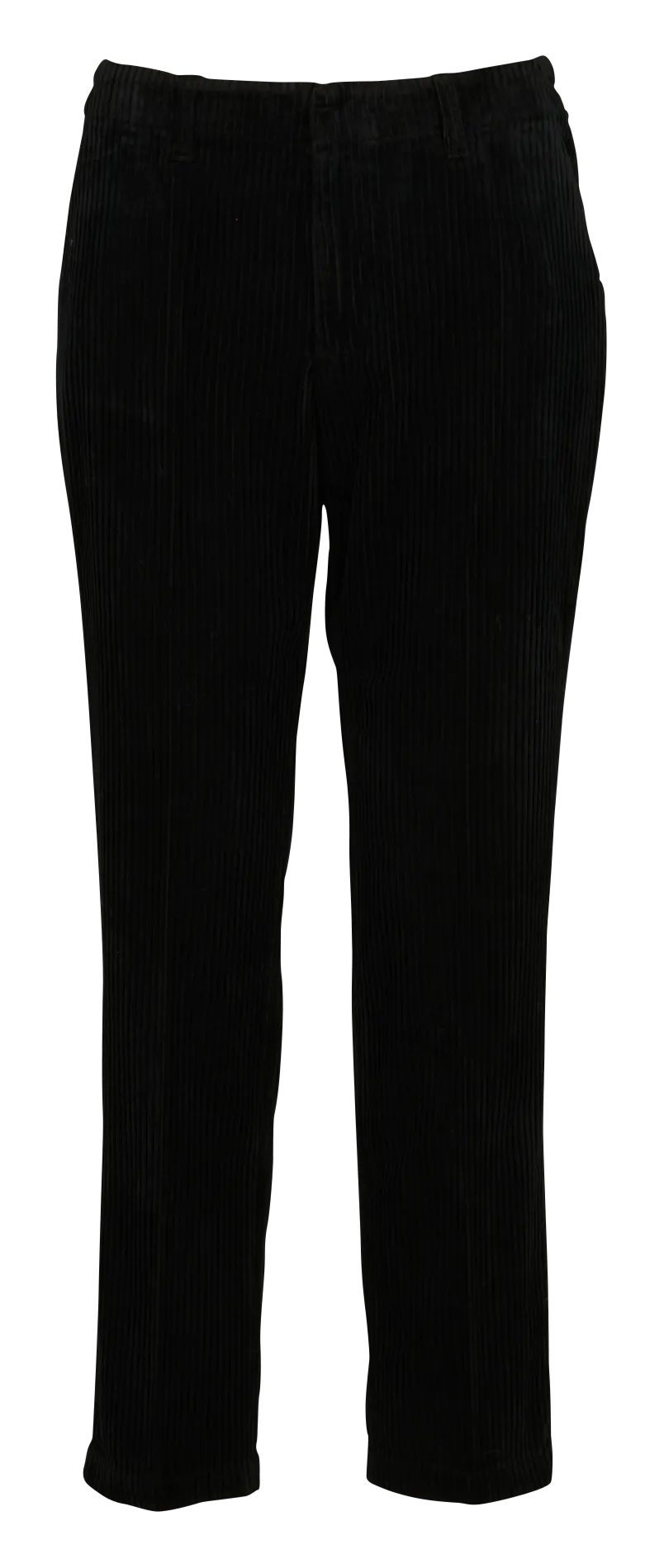 LOGAN  PANTALóN RECTO DE PANA DE ALGODóN EN NEGRO
