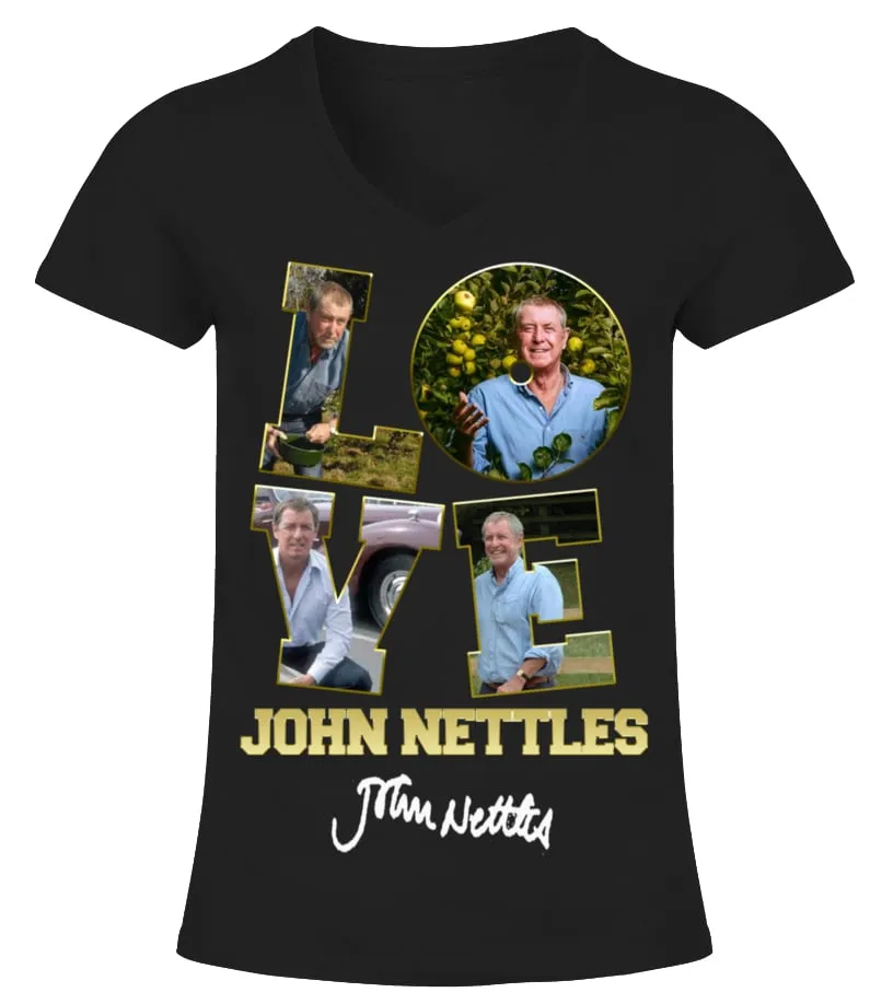 LOVE JOHN NETTLES Camiseta cuello pico Mujer