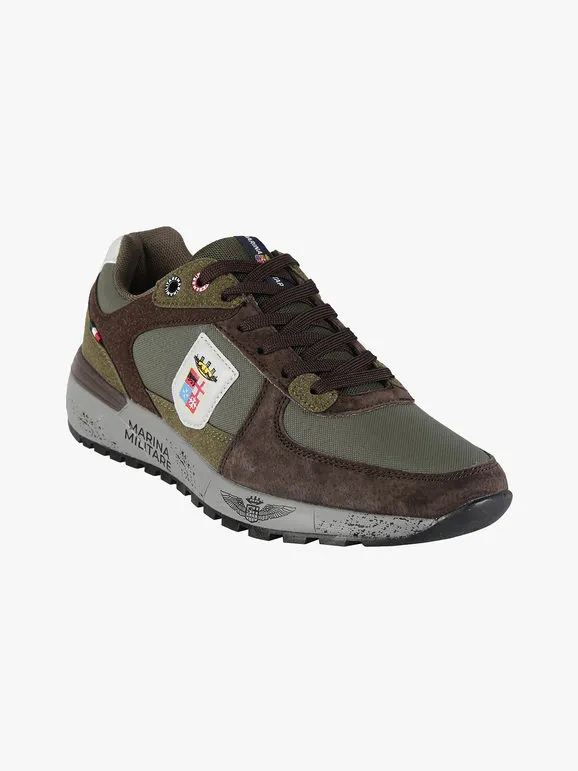Marina Militare Zapatillas de piel para hombre.