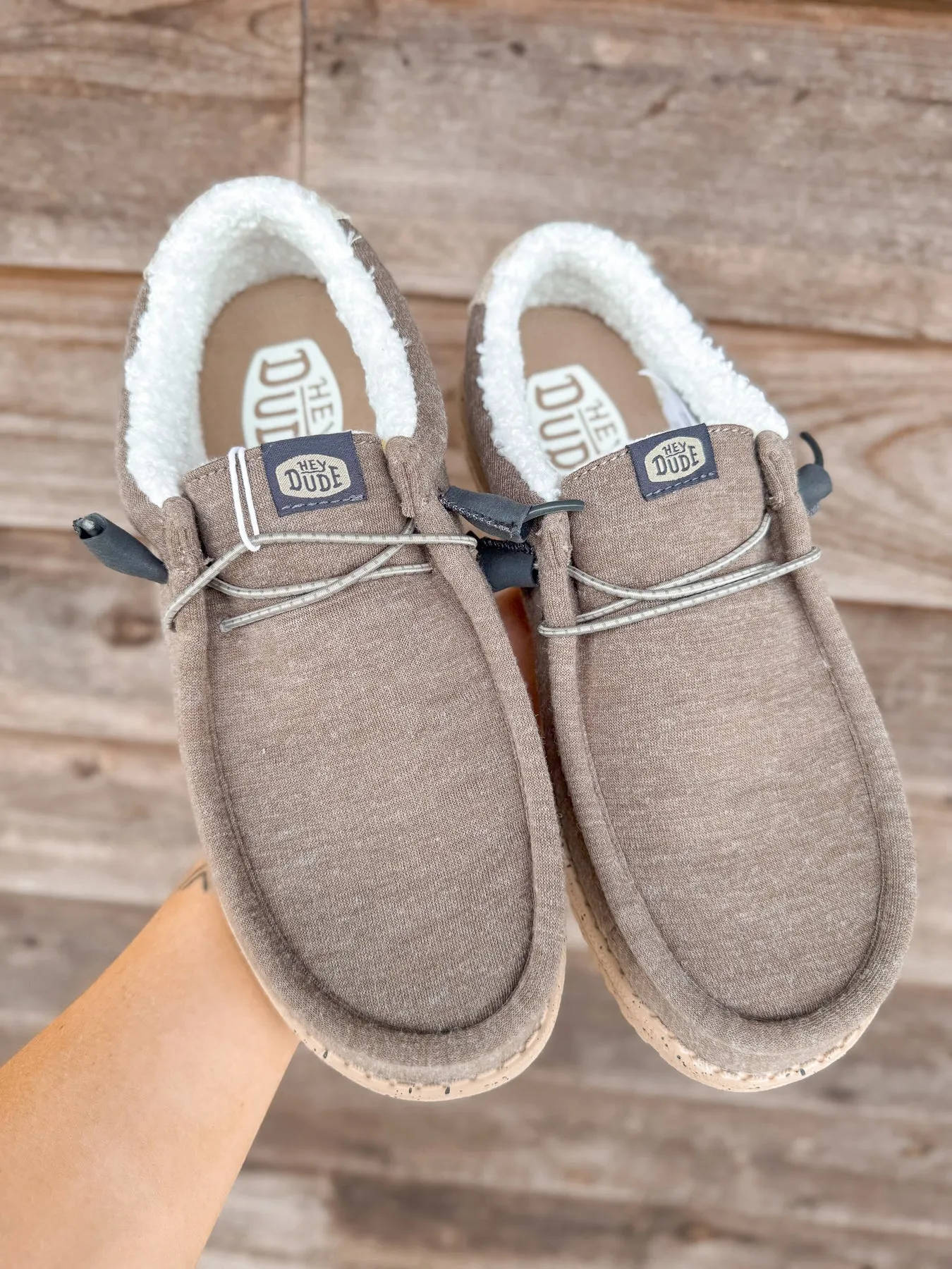 MEN'S HEY DUDE WALLY WARMTH KNIT BEIGE/WHITE