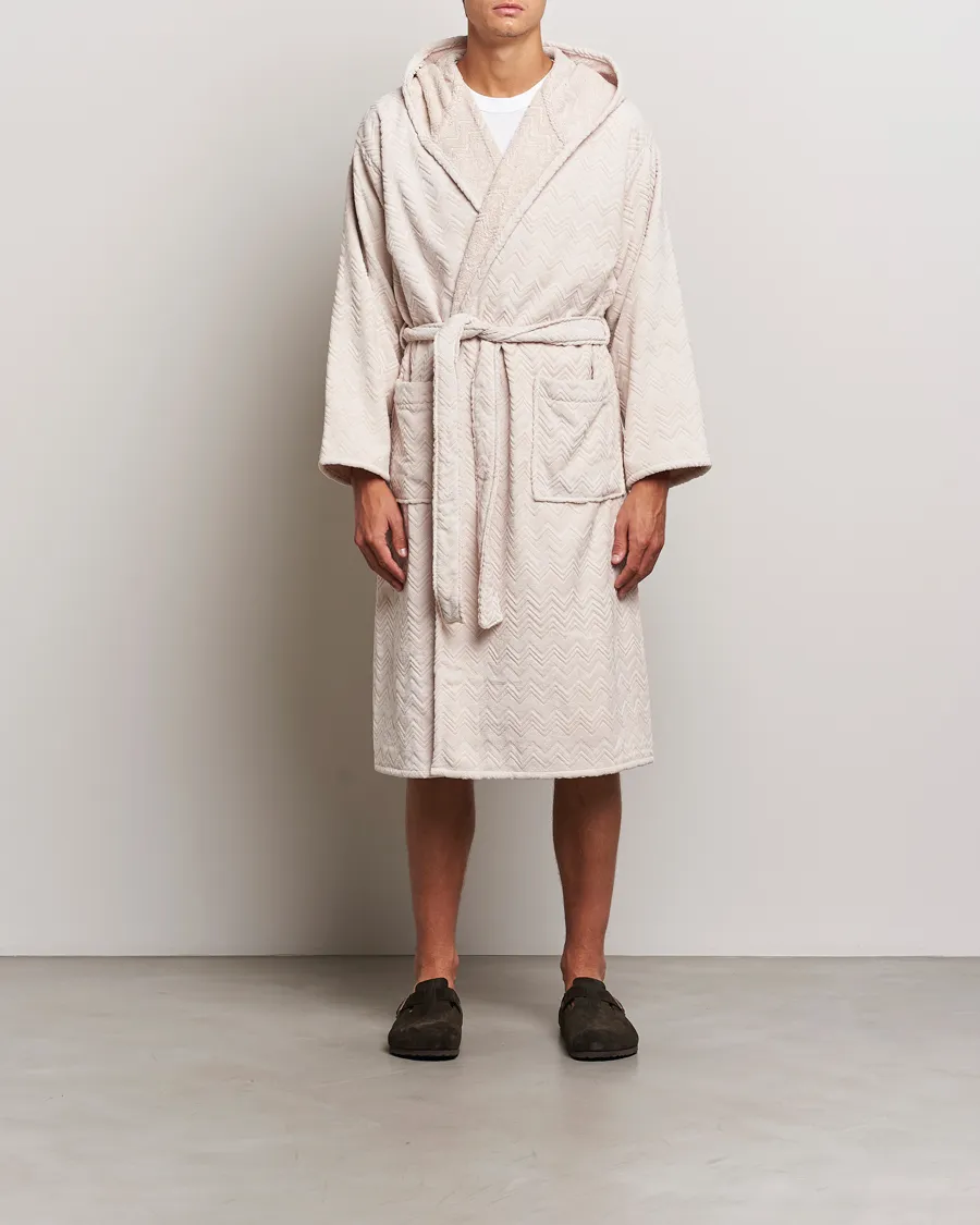 Missoni Home Chalk Bath Robe Beige