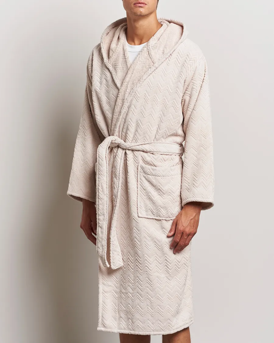 Missoni Home Chalk Bath Robe Beige