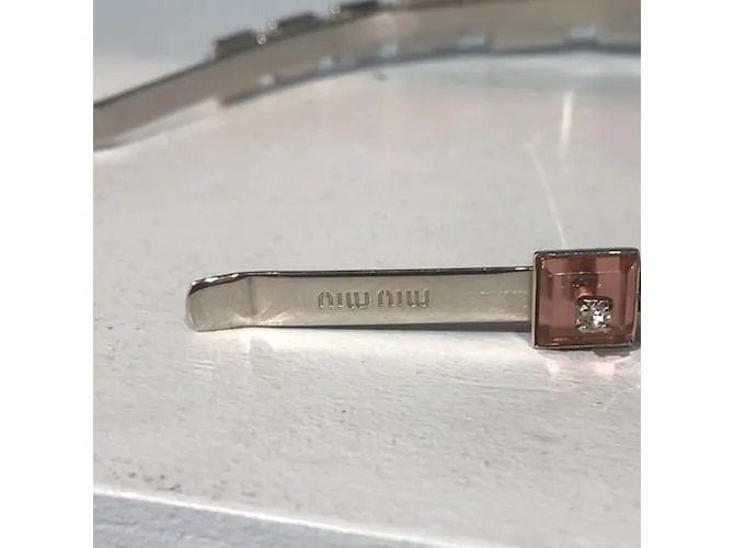 MIU MIU Accesorios para el cabello T.  metal Rosa 