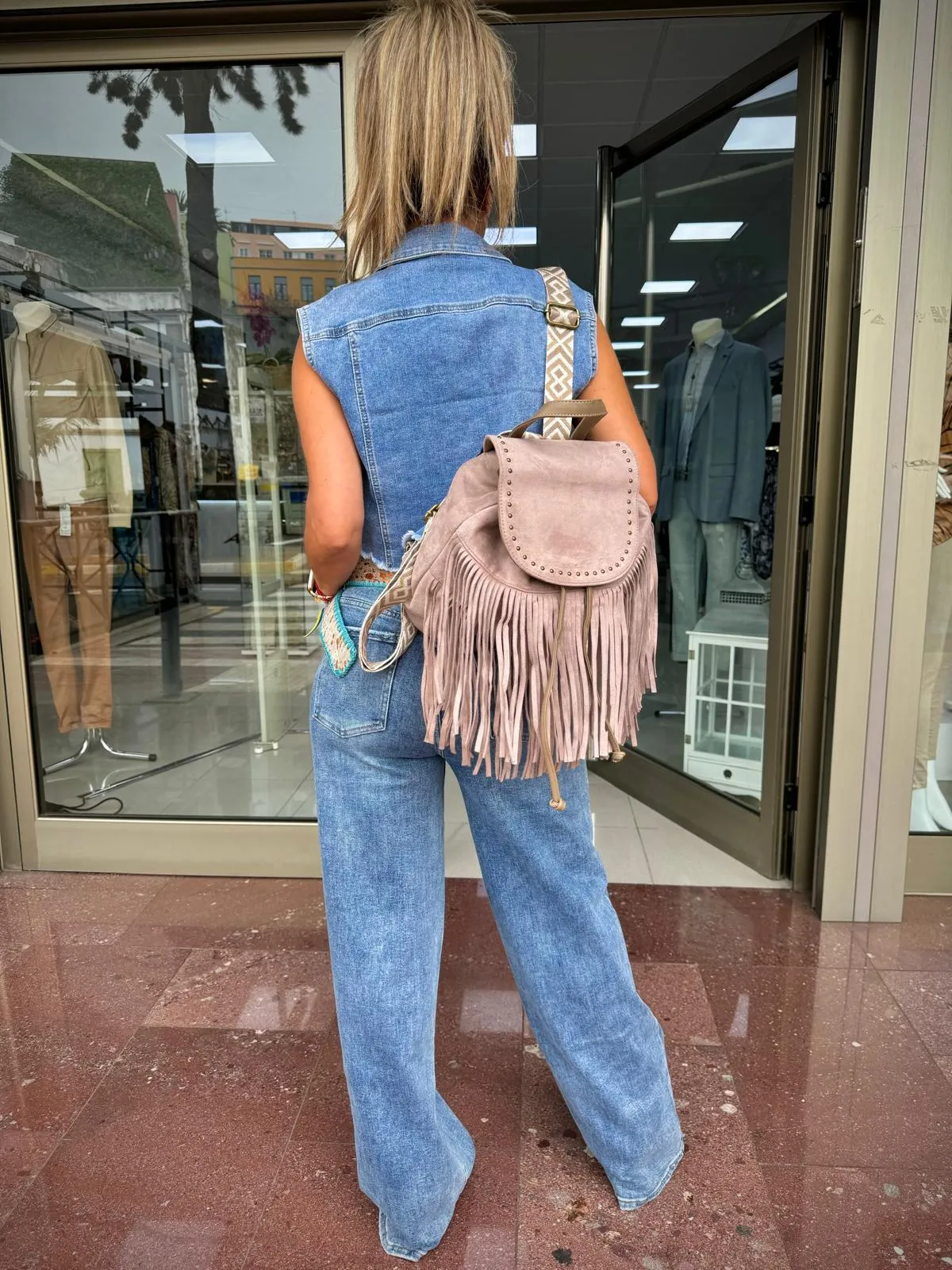 Mochila de flecos