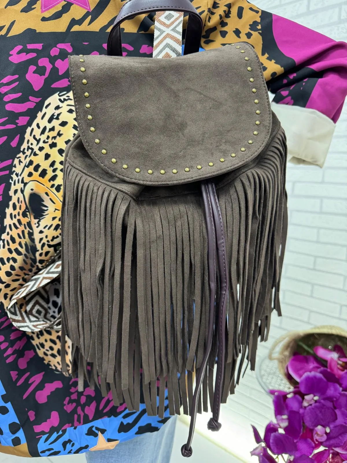 Mochila de flecos