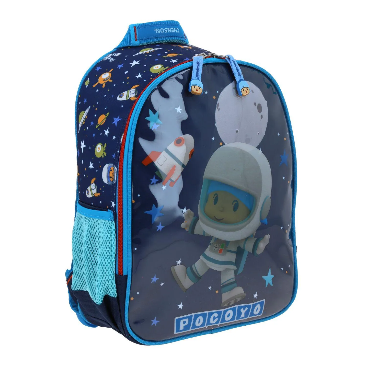 Mochila Mediana Azul Para Nio Pocoyo Chenson Aut