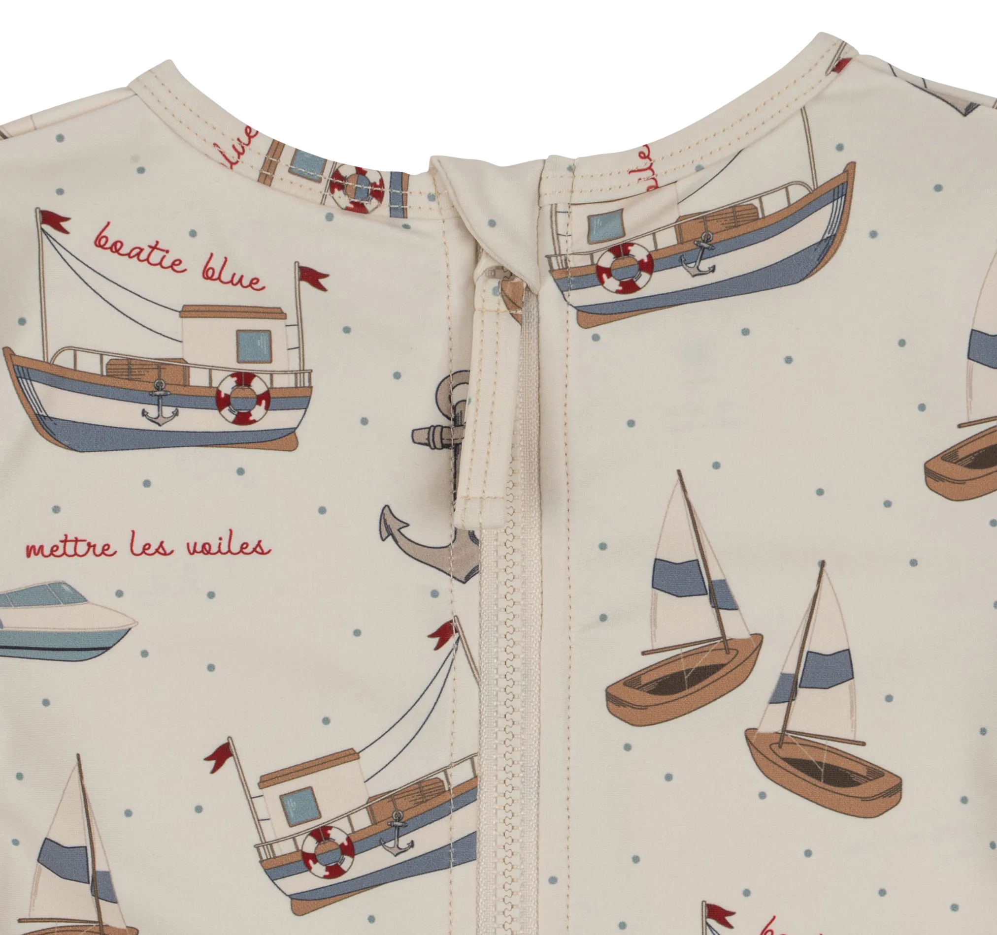 Mono de baño con estampado en beige