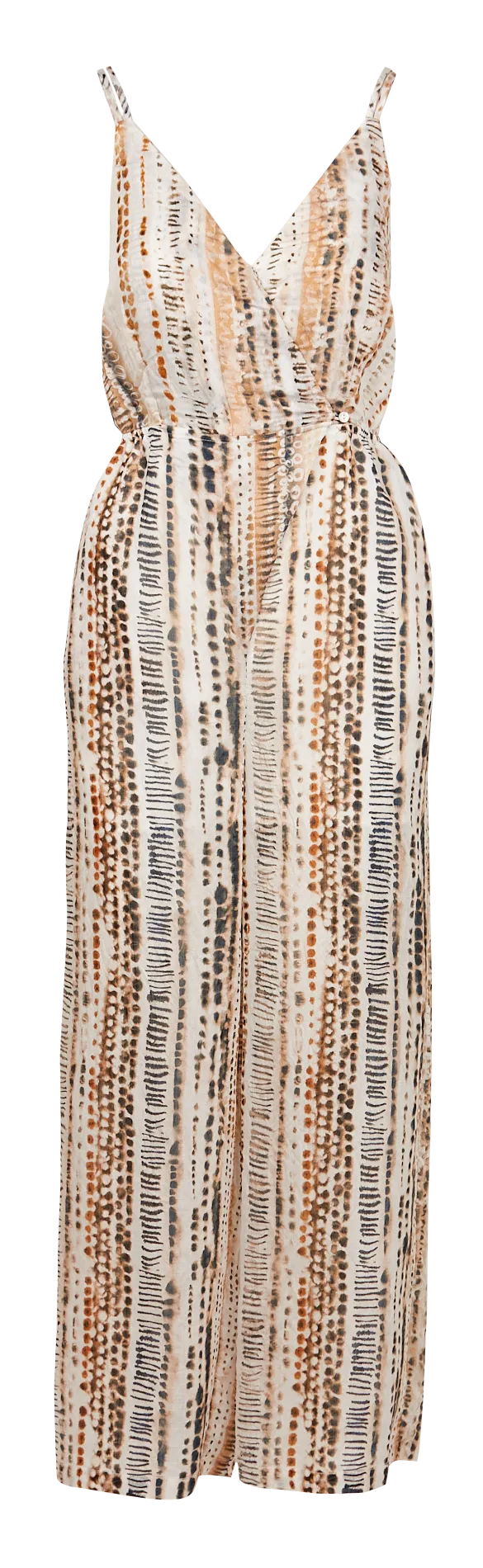 Mono estampado y arrugado en beige