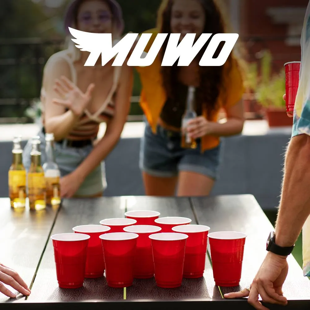 MUWO "Champ" mesa de beer pong Conjunto con 22 tazas