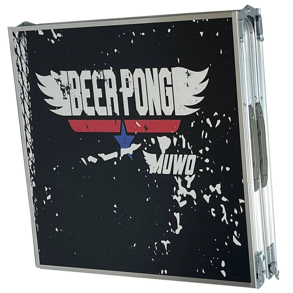 MUWO "Maverick" Mesa de beer pong Conjunto con 22 vasos