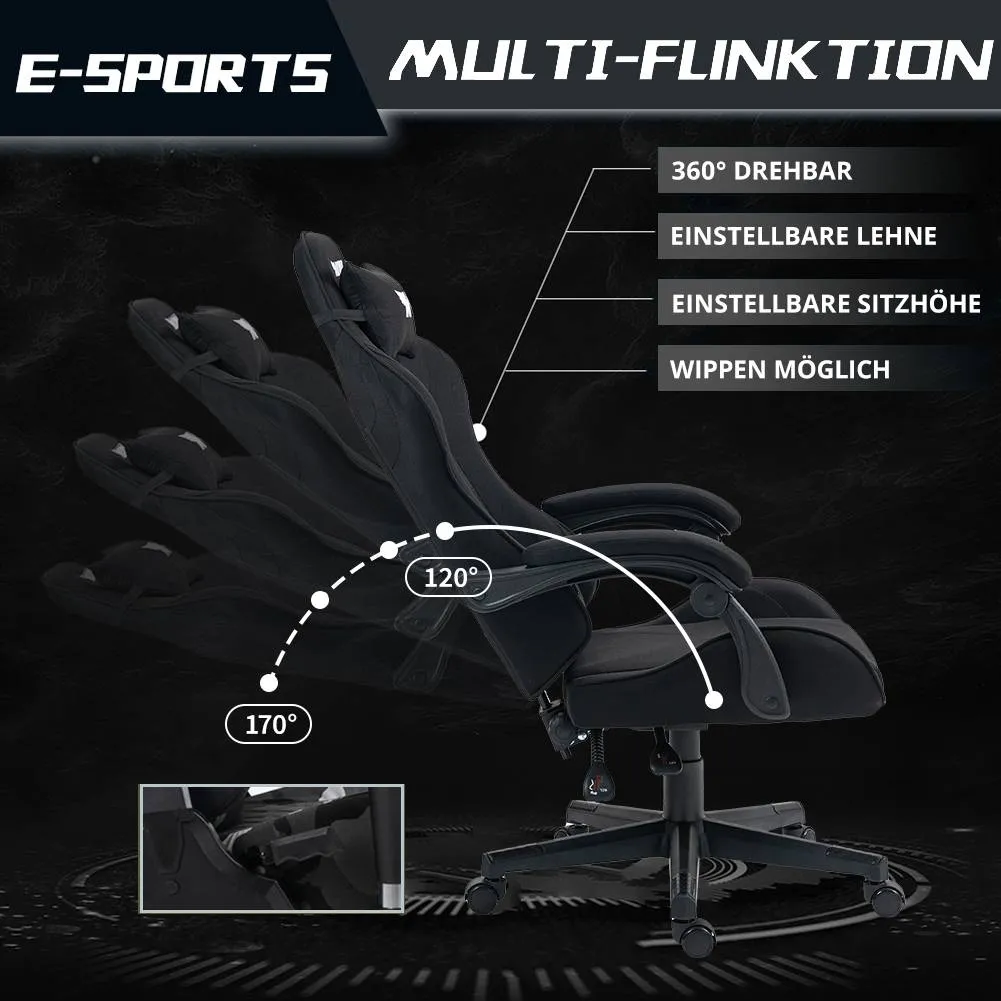 MUWO "MystiX" esports Silla gaming negra