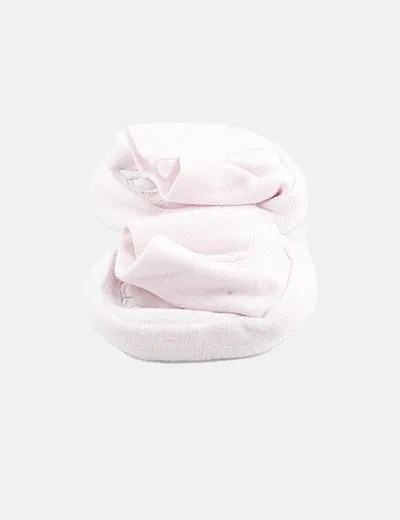 NoName Botines chenilla rosa conejo