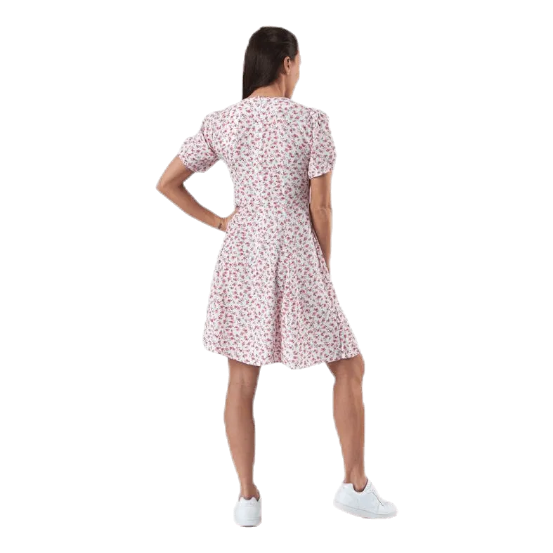 Only Davie Ss Short Dress Wvn White