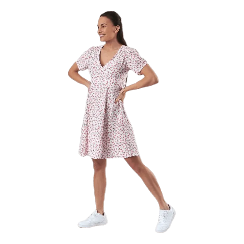 Only Davie Ss Short Dress Wvn White