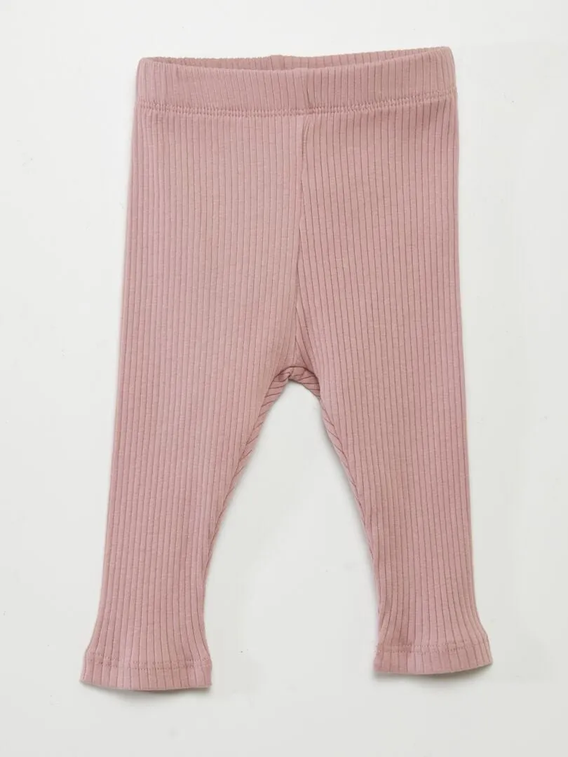 PACK DE 2 LEGGINGS DE CANALé  BEIGE