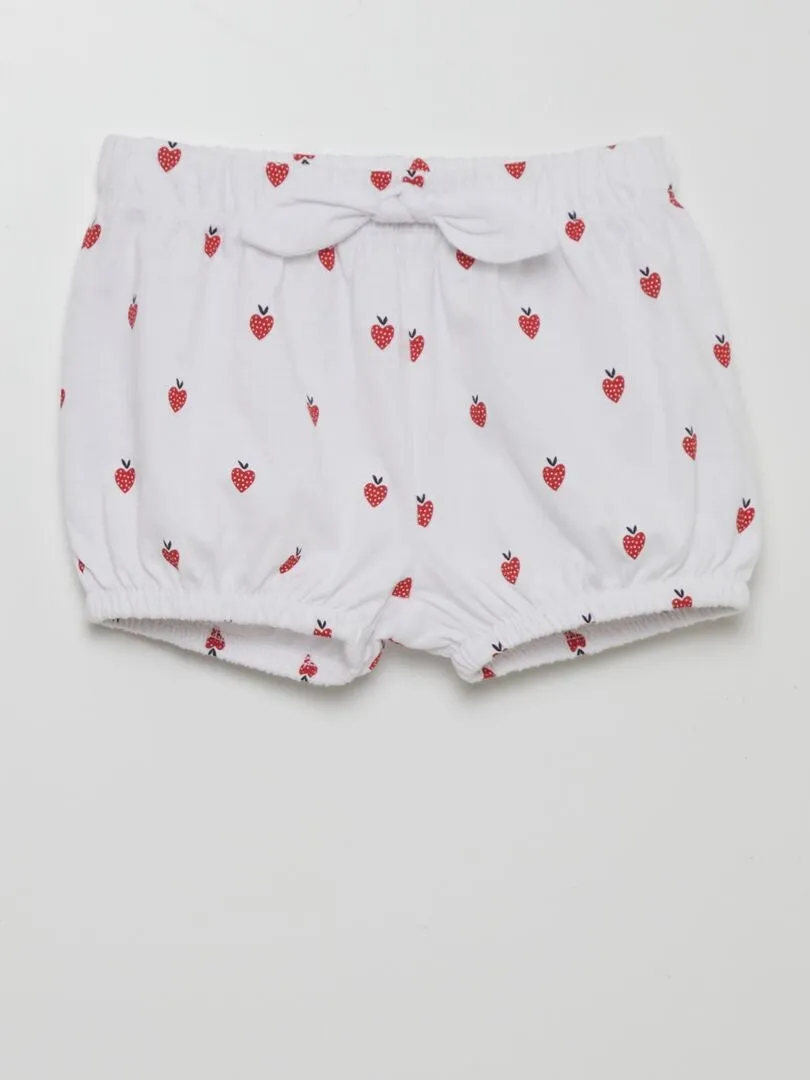 PACK DE 2 SHORTS DE PUNTO  ROJO