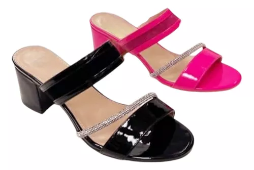 Pack De Sandalia Mujer Taco Bajo