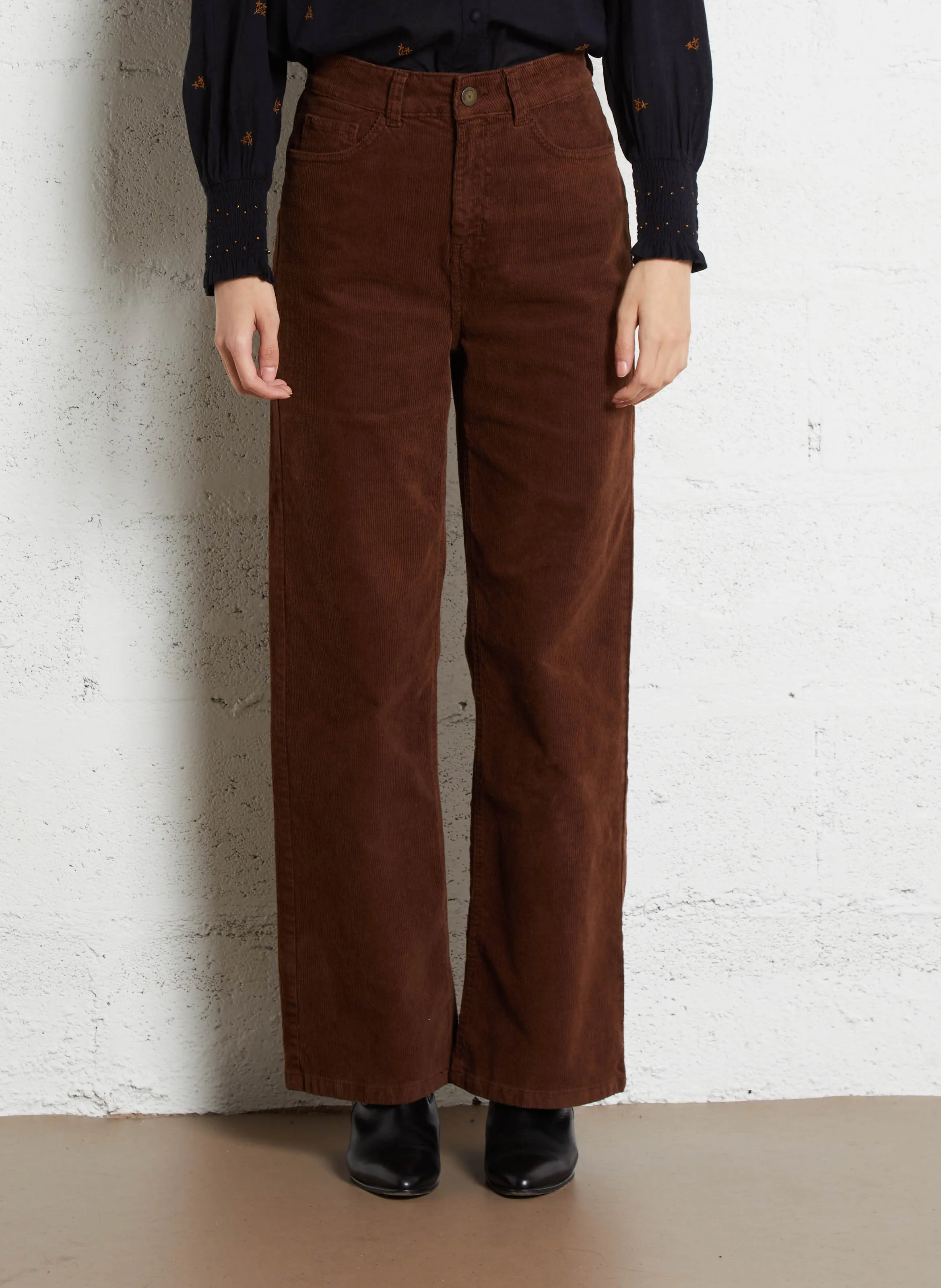 PALOMA  PANTALóN DE PANA EN MARRON