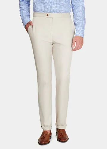 PANTALN CASUAL TIPO CHINO LISO BEIGE