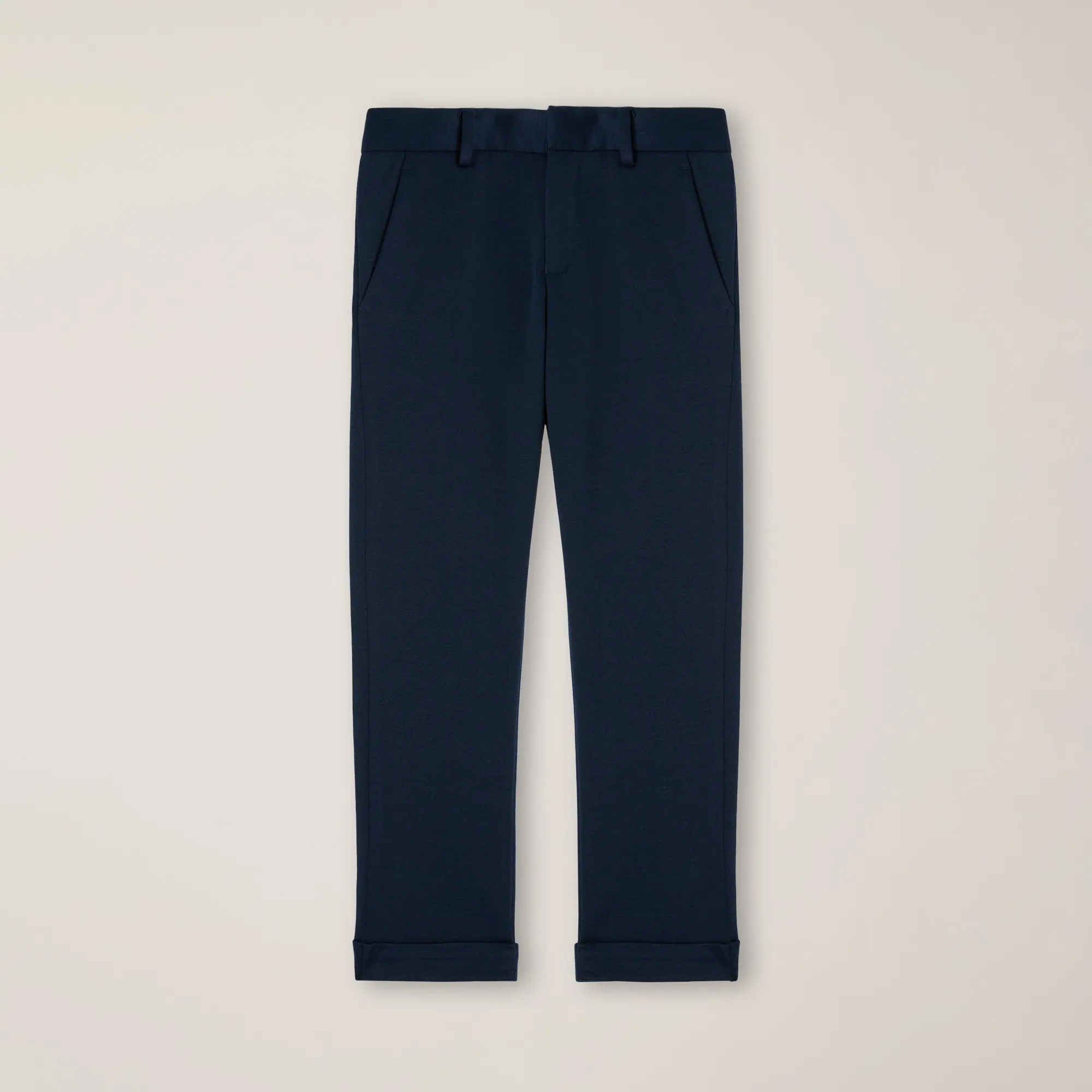 Pantalón de punto con logotipo bordado, corte clásico y bolsillo América