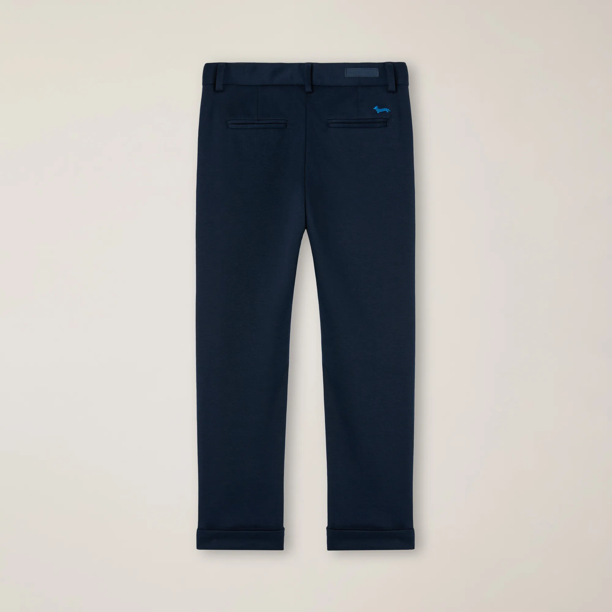 Pantalón de punto con logotipo bordado, corte clásico y bolsillo América
