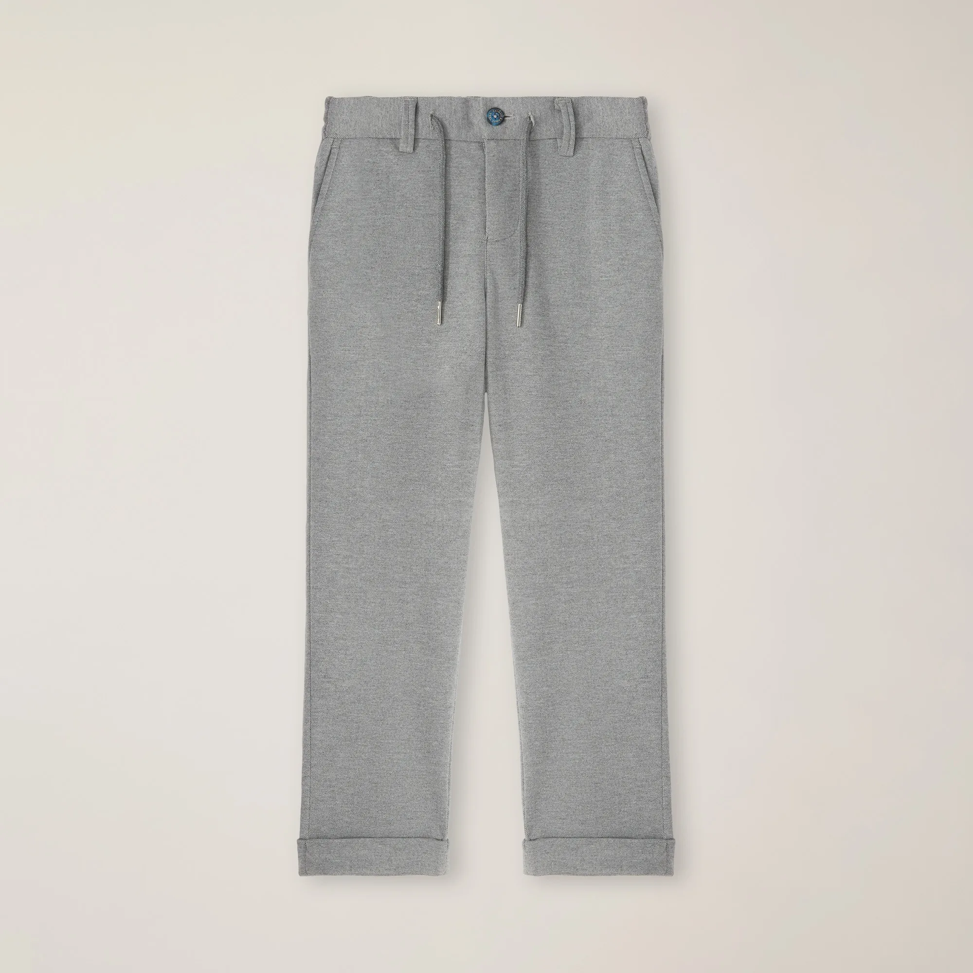 Pantalón de punto con logotipo bordado y corte clásico