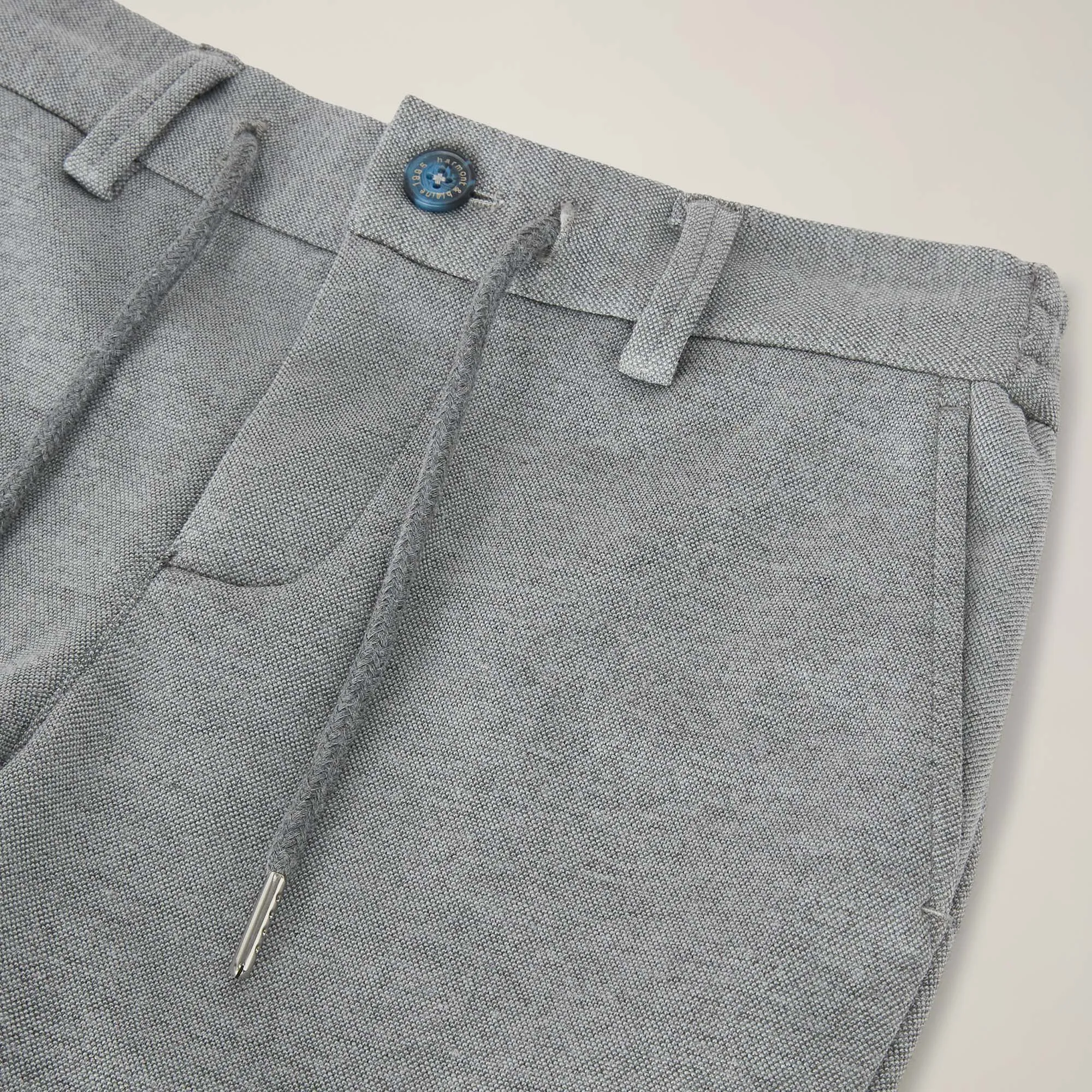 Pantalón de punto con logotipo bordado y corte clásico