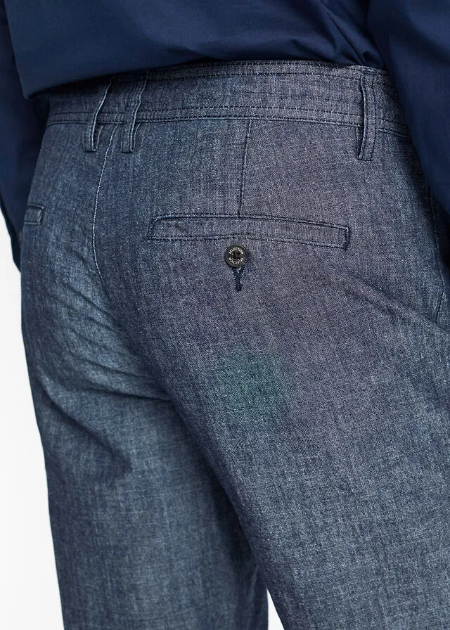 Pantalón chino Azul marino jaspeado