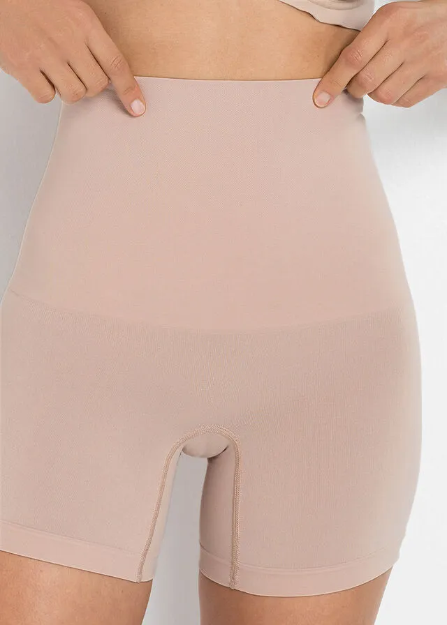 Pantalón ciclista con gran efecto moldeador Beige