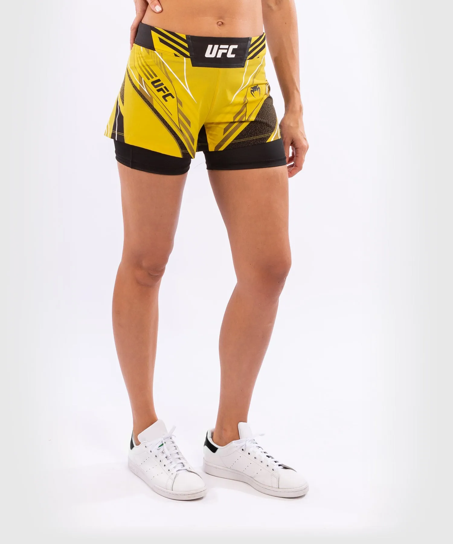 PANTALóN DE MMA PARA MUJER UFC VENUM AUTHENTIC FIGHT NIGHT – MODELO CORTO  AMARILLO