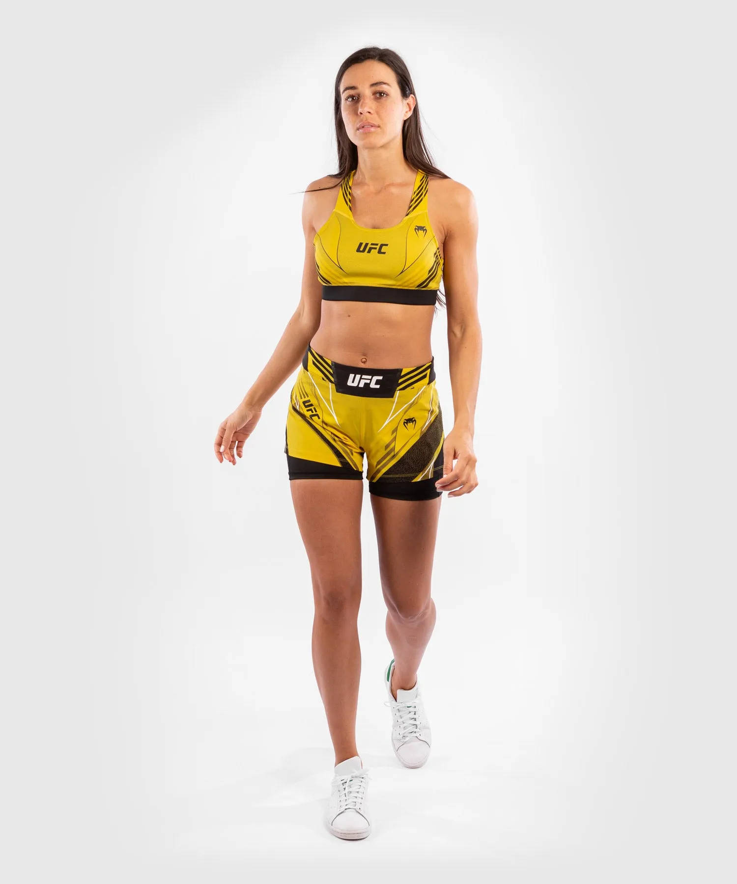PANTALóN DE MMA PARA MUJER UFC VENUM AUTHENTIC FIGHT NIGHT – MODELO CORTO  AMARILLO