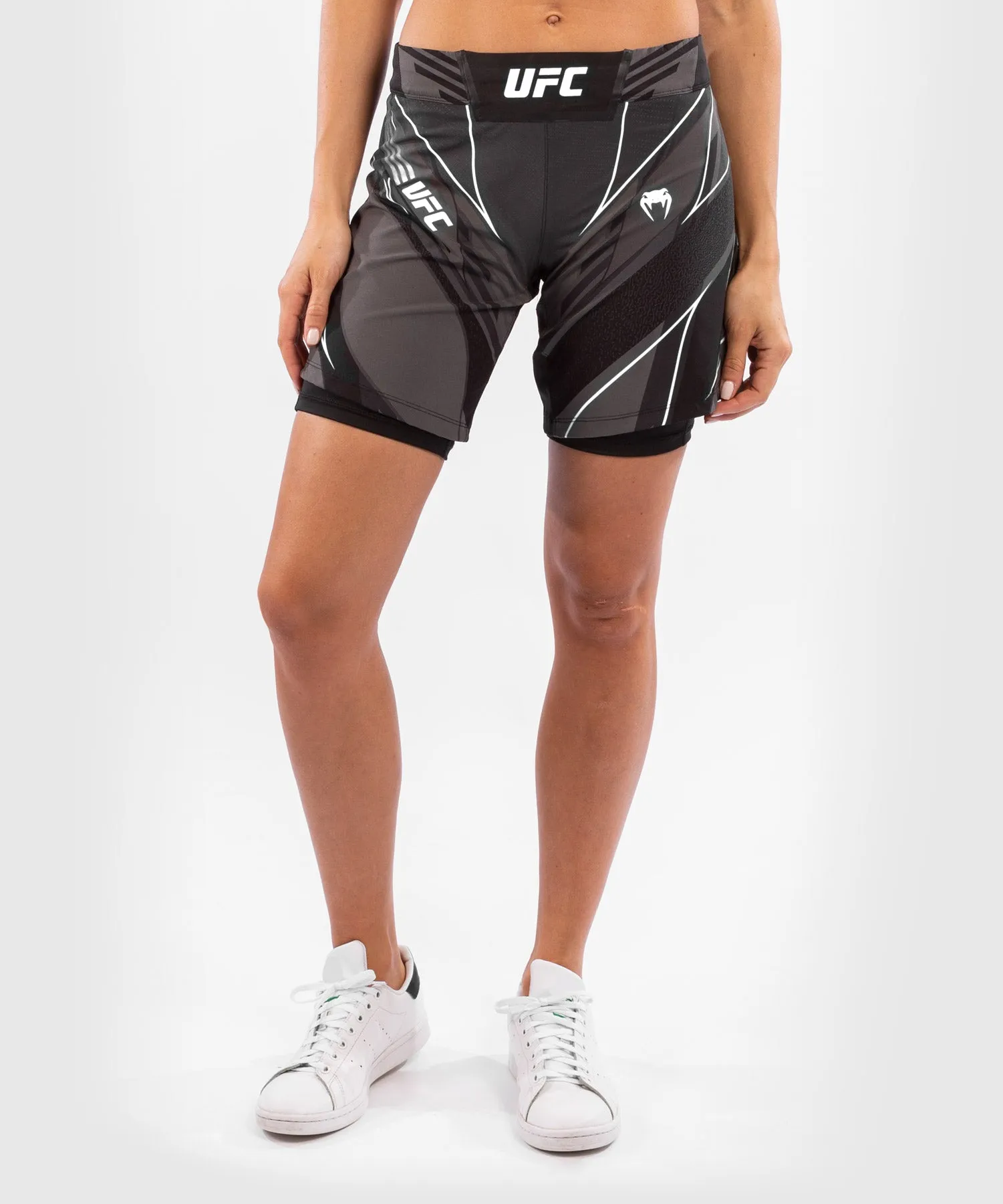 PANTALóN DE MMA PARA MUJER UFC VENUM AUTHENTIC FIGHT NIGHT – MODELO LARGO  NEGRO
