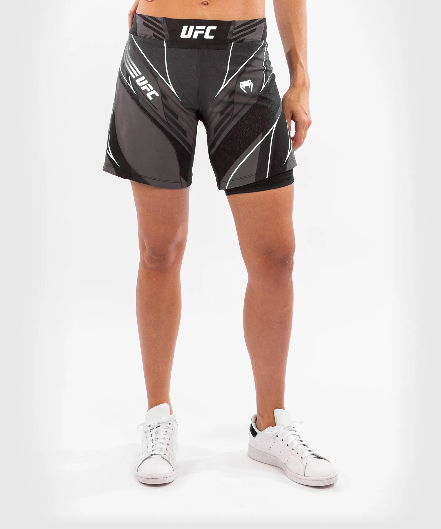 PANTALóN DE MMA PARA MUJER UFC VENUM AUTHENTIC FIGHT NIGHT – MODELO LARGO  NEGRO