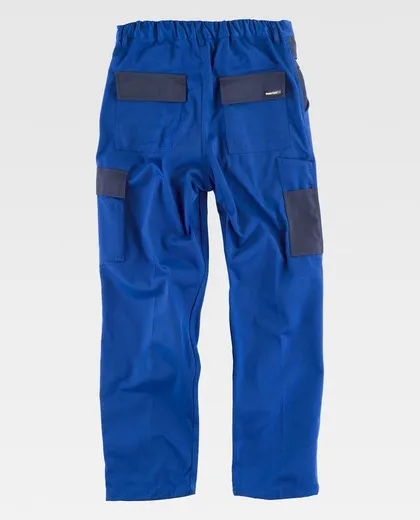 Pantalón linea 1, con elástico en cintura y bolsillos Azafata / Marino