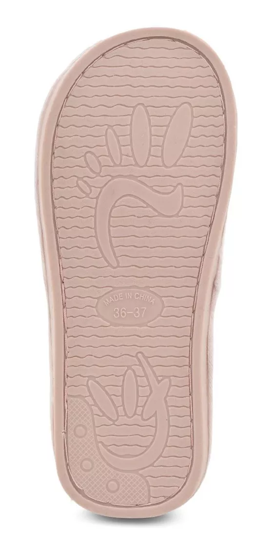 Pantufla Mujer Piel Importada Liviana Abierta Conejo Serafin
