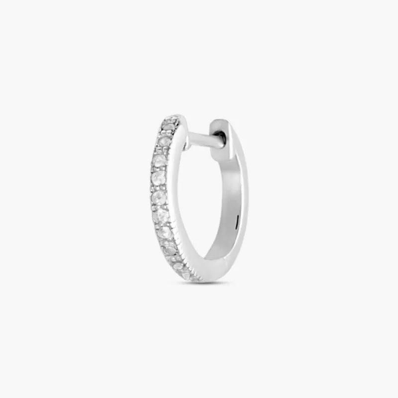 PENDIENTE AGATHA PARIS MINI PAVÉ HOOP 11MM 2320597136TU