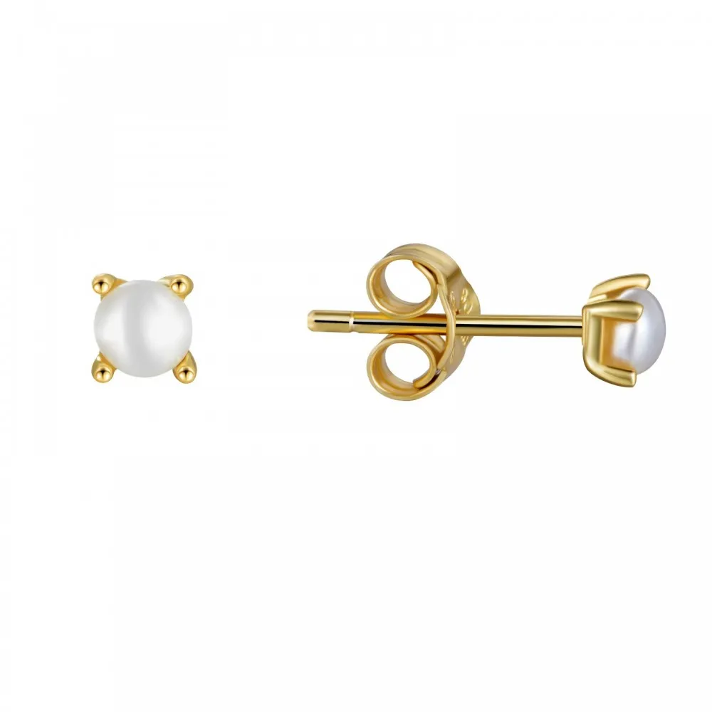 Pendiente Biser Oro (3 mm)