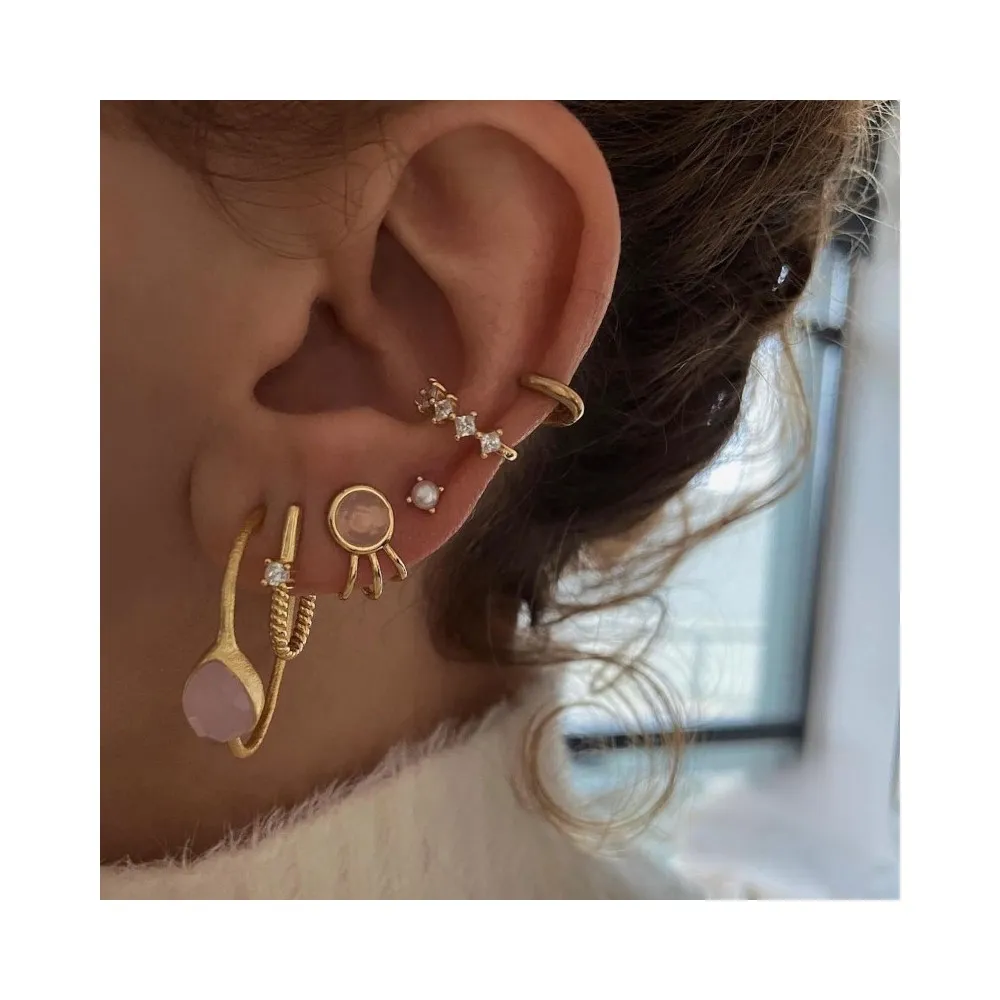 Pendiente Biser Oro (3 mm)