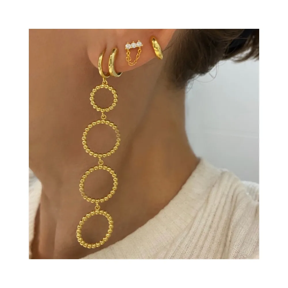 Pendiente Mun Cadenita Oro
