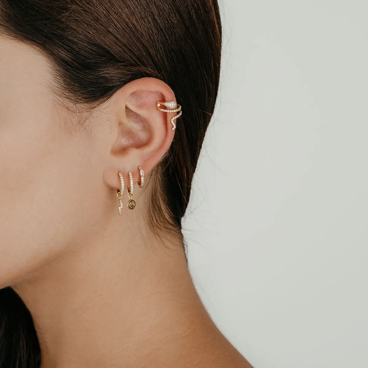 Pendientes Aro Circonitas