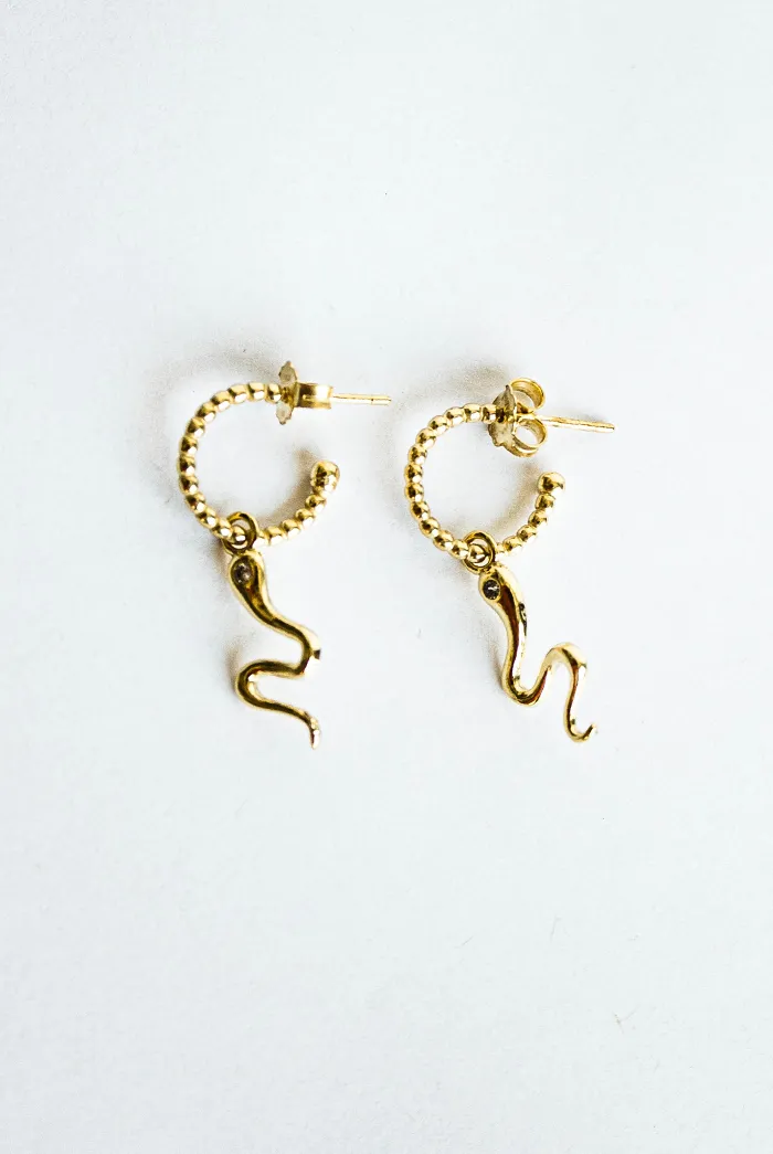 Pendientes Aro Serpiente Pequeña